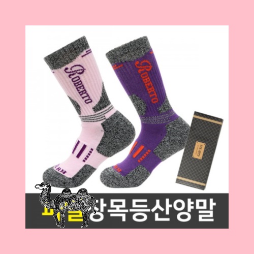 로베르토 파일 장목 등산양말 여성 1족선물세트