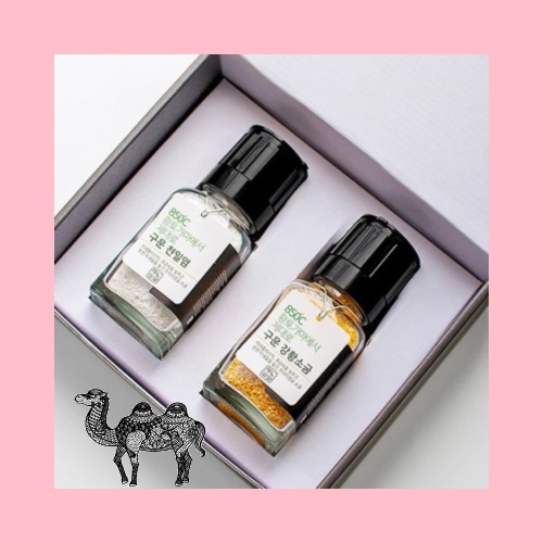 850&ordm; 제대로구운최상급소금 글라인더 사각170ml 2조세트