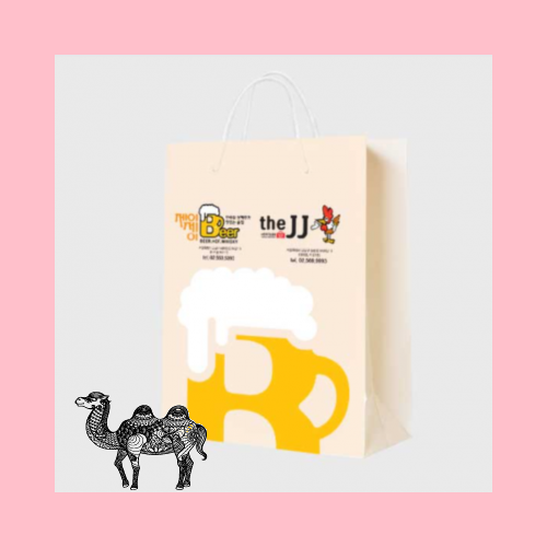 종이쇼핑백 종이가방 180art 스노우지2절