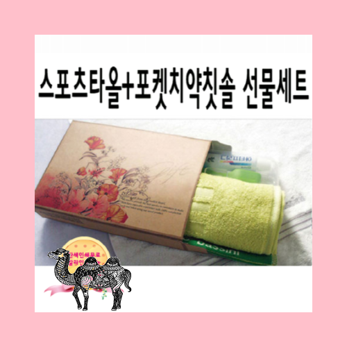 스포츠타올 포켓치약칫솔 선물세트
