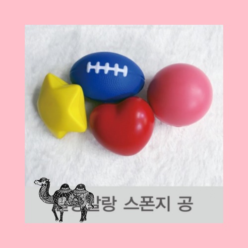 4가지 모양 스폰지 공