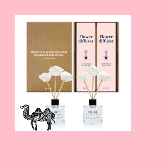 레스쁘리 2P 선물세트 A 미니로즈 디퓨저 50ml 2입