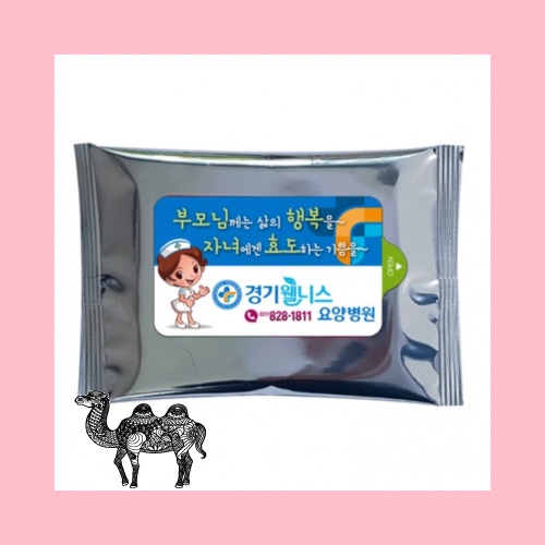 실버 유광 물향기 물티슈 10매용