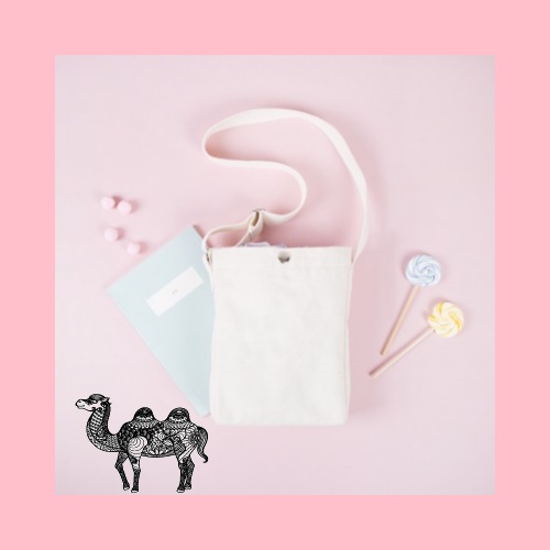 메이드유 칠드런크로스 에코백 미색 17x22 옆폭5cm