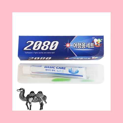 2080 1인 치약치솔세트
