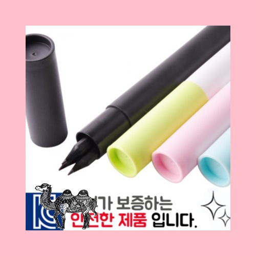흑목육각미두연필3P 바닐라원통세트