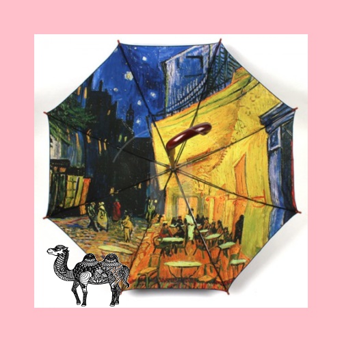 국내제작 명화우산 65우드 기본.바깥그림 안쪽그림 추가 별도문의 고흐 까페테라스