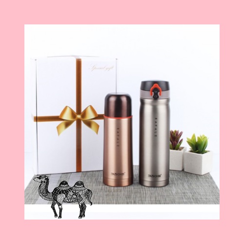 키친아트 메탈 보온병텀블러 2종세트 350 500ml