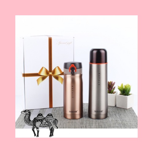키친아트 메탈 텀블러보온병 2종세트 350 500ml