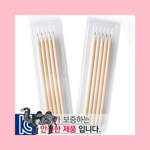 투명사각.원목양절연필5p