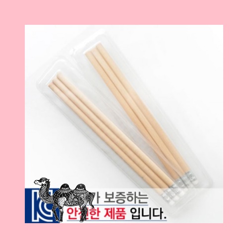 국산투명사각&middot;원목나무연필3P세트