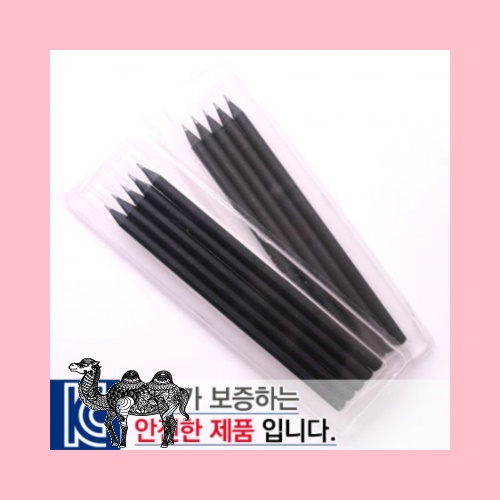 국산투명사각&middot;흑목원형연필5P세트