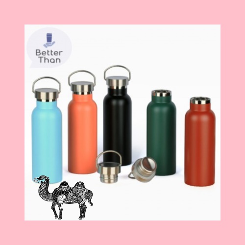 보틀로만 밤부 이중진공 컬러 텀블러 500ml