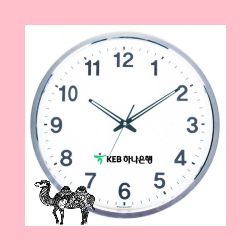 400 크롬 무소음 벽시계