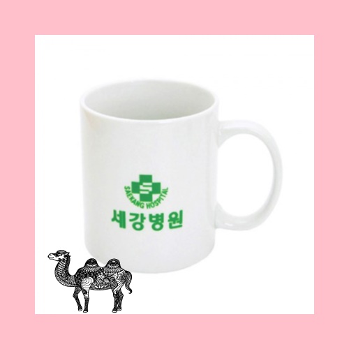 직선백자 머그컵