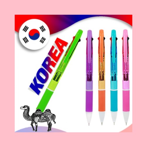 국산코리아뉴니들3색 독일잉크 초초저점도 볼펜