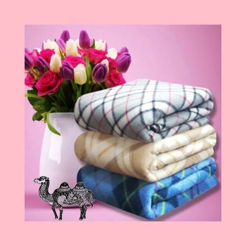 체크 항공폴라 담요