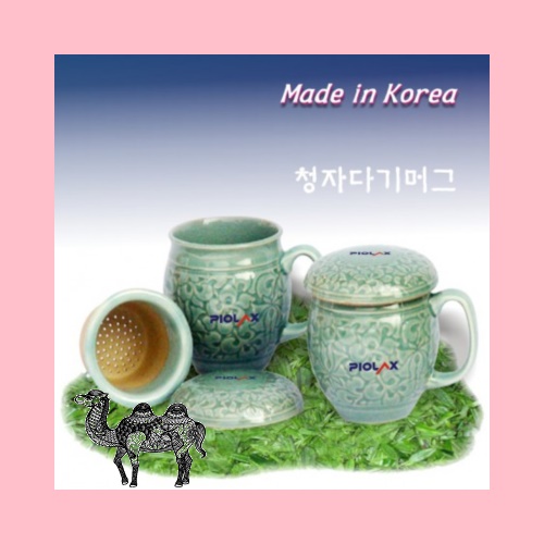 당초다기머그 항아리