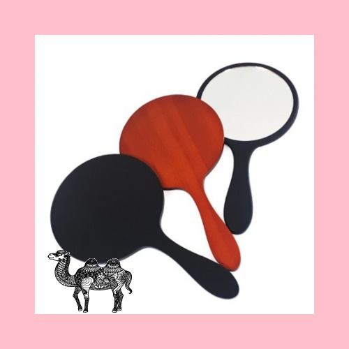 ST 359M 우드원형손거울 대