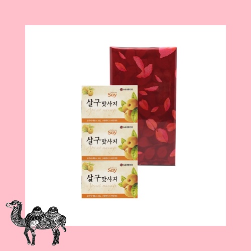 살구 맛사지 비누 100g 3입 세트 샴푸 린스세트