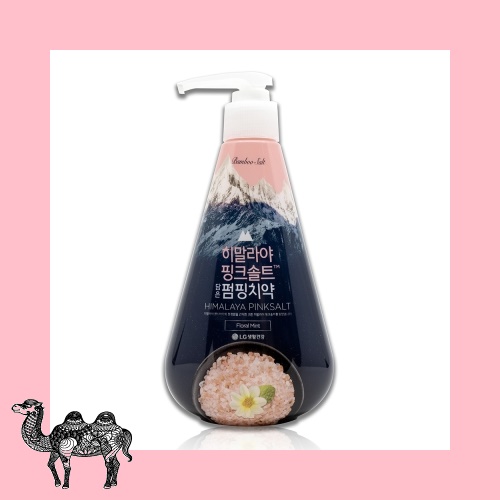 히말라야 핑크솔트 펌프치약 285g 1개 칫솔 덴탈용품