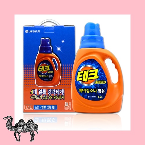 테크 베이킹소다 액체세제 용기 1.4 세제 주방세제