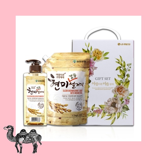 아름다운 주방세제 현미 깔끔설거지 700g + 1.2kg 세트 세제 주방세제