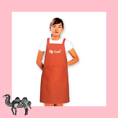 원할머니 주황 앞치마