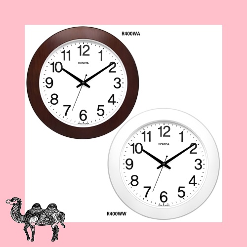 로니카 우드와이드 무소음벽시계 R400WA R400WW 벽시계