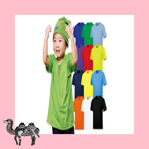 아동용 베이직 30수 라운드 라운드티셔츠