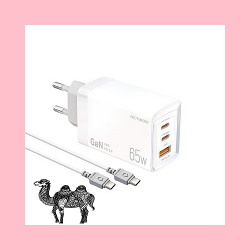 GaN지원 PD65W 초고속충전기 C TO C