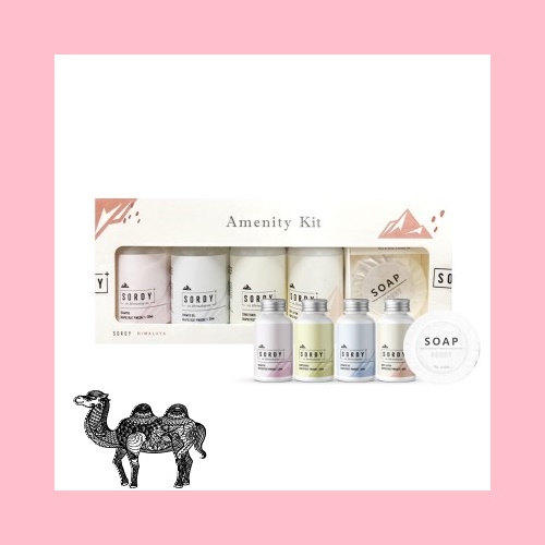 어메니티 키트 소르디 SORDY 인 히말라야 4종+원형비누세트 15g&times;1EA