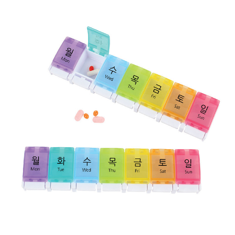 레인보우 주간약통 2호 (7칸 원터치 자동형)