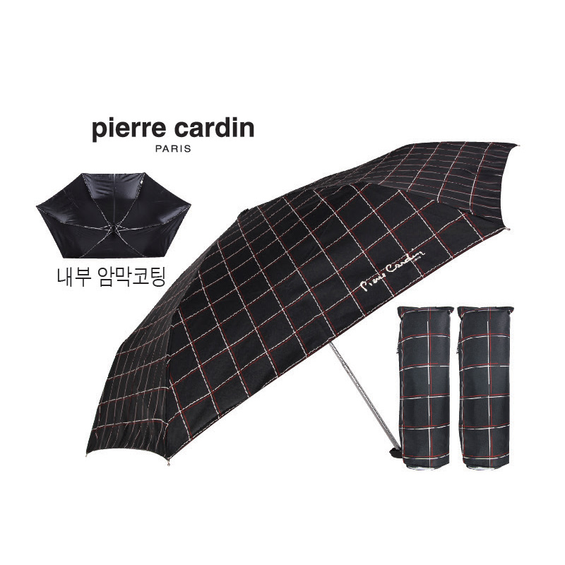3단 플랫 심플체크(암막)