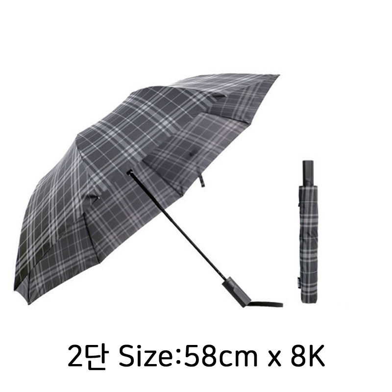 송월우산 SWU 모던체크 2단