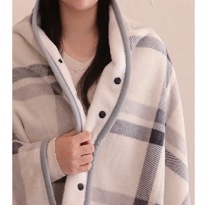 체크 멀티 극세사 담요