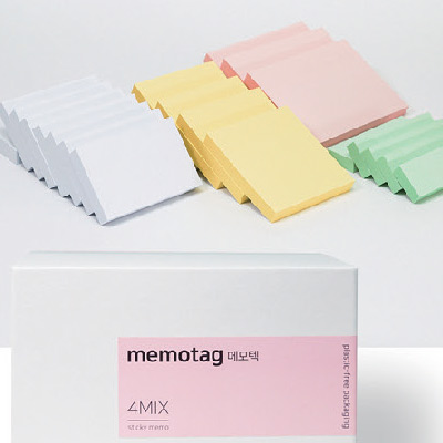 대용량 점착메모지 4MIX