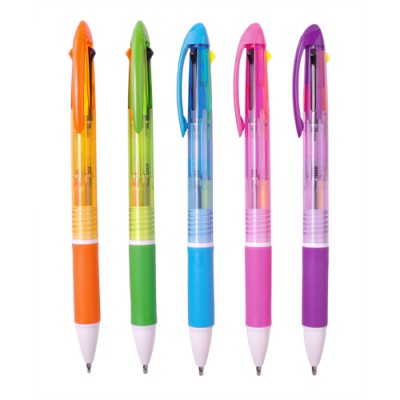 (국산)형광니들3색볼펜 (검정심+형광2색심) 0.7mm 2색 형광심(노랑+주황), 검정심 구성으로 편리하게 사용가능한 형광니들3색볼펜