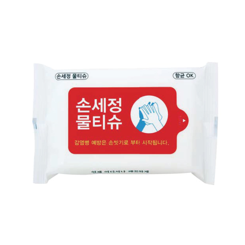손세정 화이트 물티슈 15매