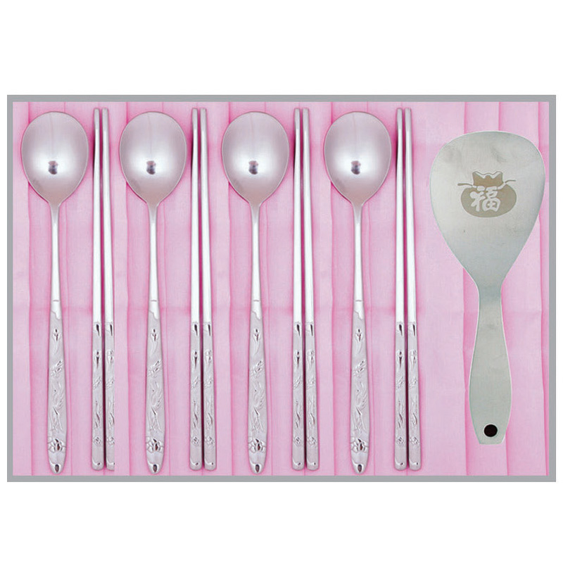 학 샌딩수저세트 4P+주걱 1P