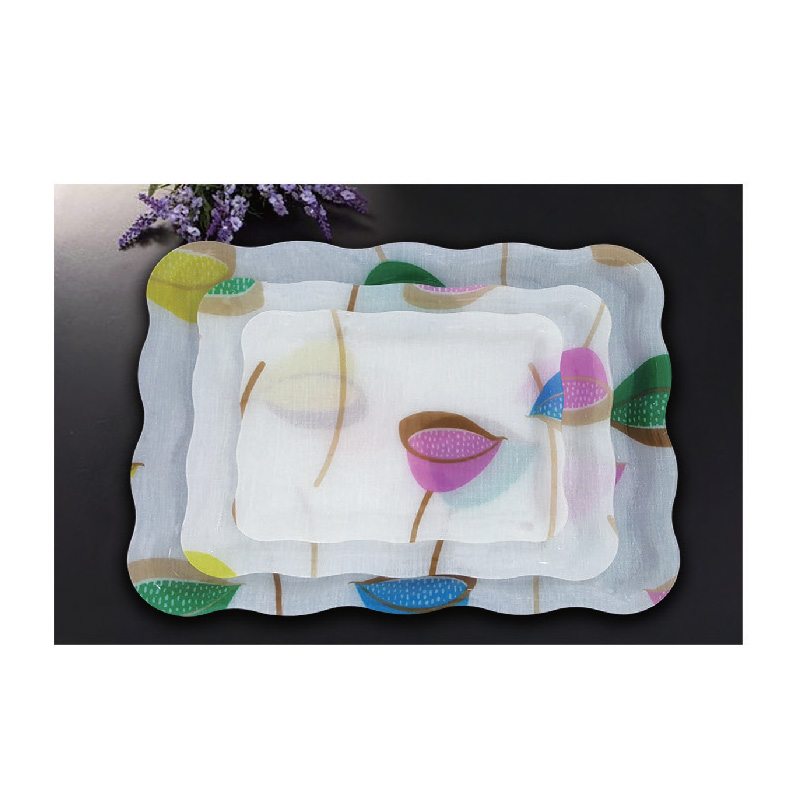 아크릴 연실 웨이브쟁반 3P Set