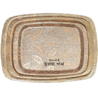 화이바쟁반(골드) 大