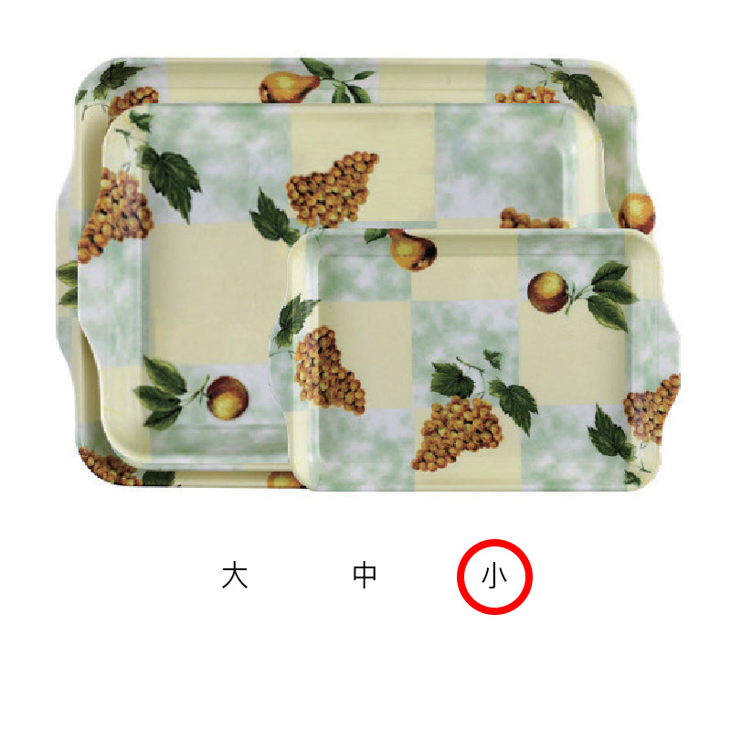 K멜라민쟁반(바둑포도) 小