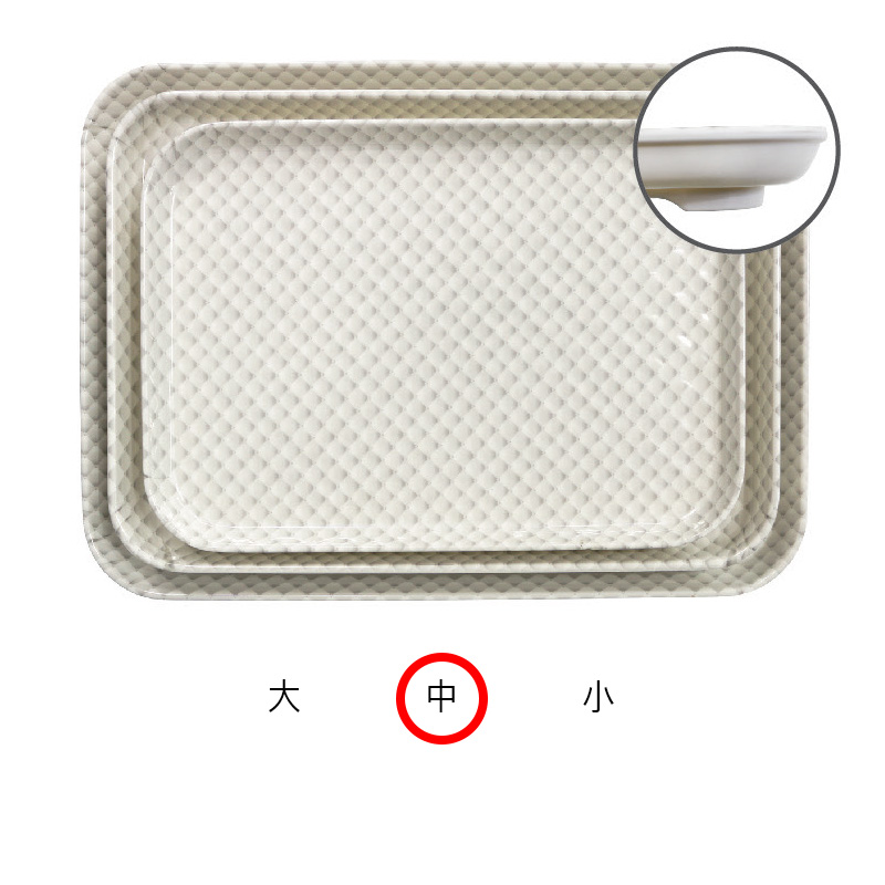 진주 멜라민 굽쟁반 中