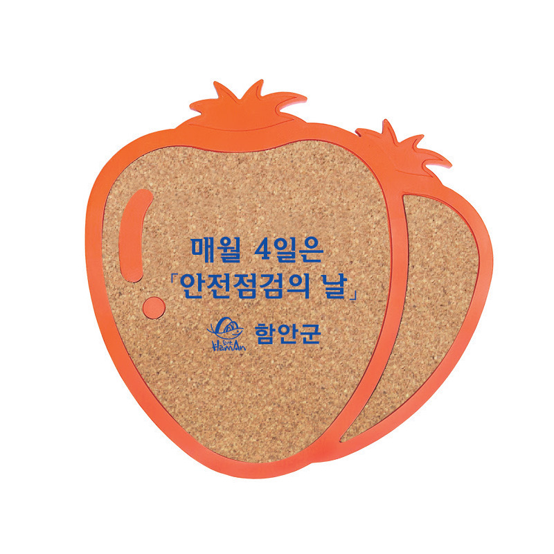 딸기 콜크 냄비받침