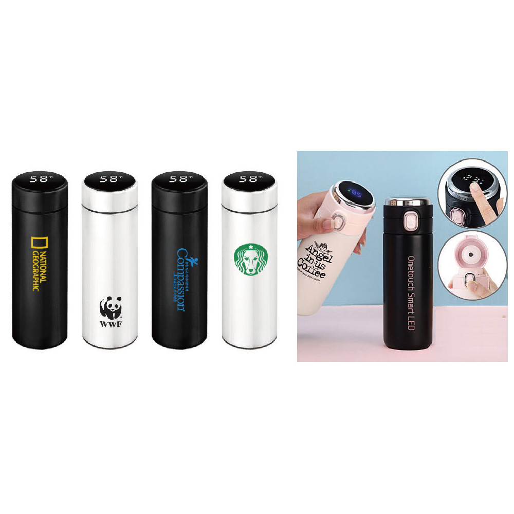 스마트 led 온도 텀블러 500ml