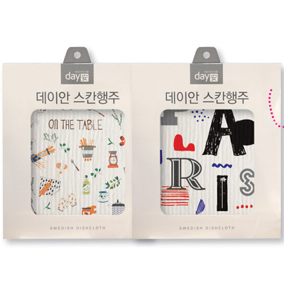 천연 스칸 행주 小