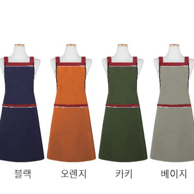 퀸 앞치마 (면혼방)