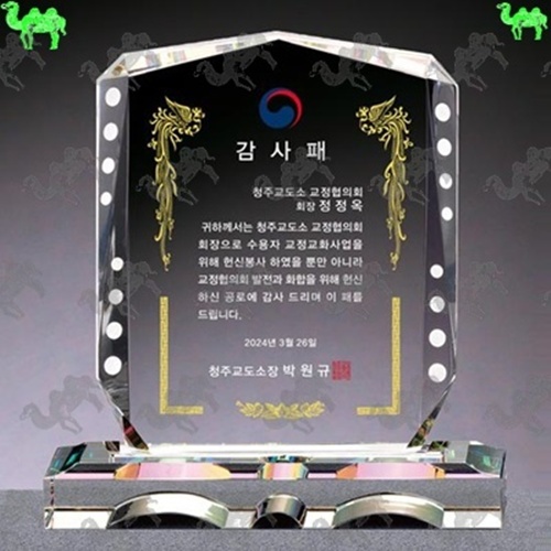 감사패 크리스탈상패 5463