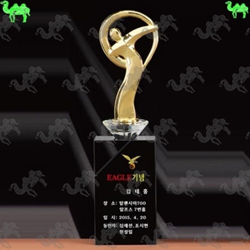 기념패 블랙 투톤크리스탈 금속트로피 7589